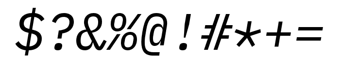 IBM Plex Mono Italic Font OTHER CHARS