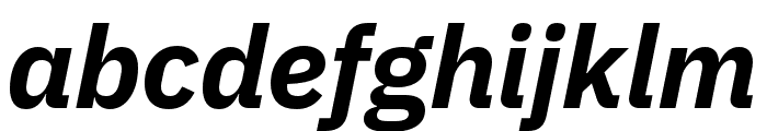 IBM Plex Sans Condensed Bold Italic Font LOWERCASE