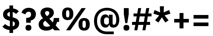 IBM Plex Sans Condensed Bold Font OTHER CHARS