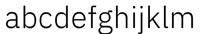 IBM Plex Sans Condensed Light Font LOWERCASE