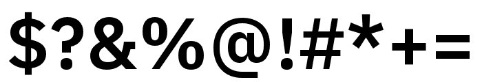 IBM Plex Sans Condensed SemiBold Font OTHER CHARS