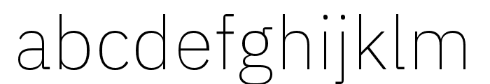 IBM Plex Sans ExtraLight Font LOWERCASE
