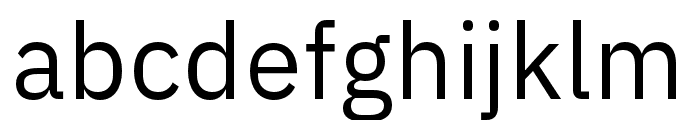 IBM Plex Sans Regular Font LOWERCASE