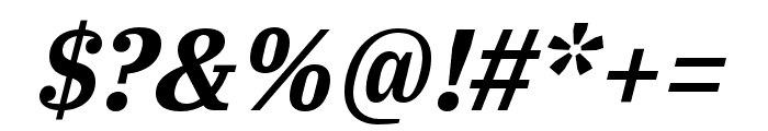 IBM Plex Serif Bold Italic Font OTHER CHARS