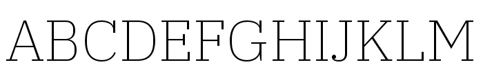 IBM Plex Serif ExtraLight Font UPPERCASE
