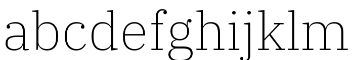 IBM Plex Serif ExtraLight Font LOWERCASE