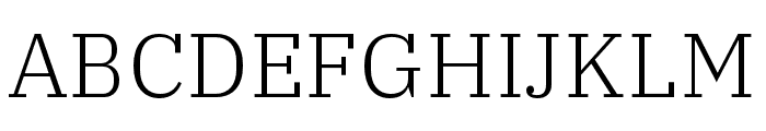 IBM Plex Serif Light Font UPPERCASE