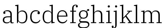 IBM Plex Serif Light Font LOWERCASE