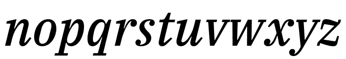 IBM Plex Serif Medium Italic Font LOWERCASE