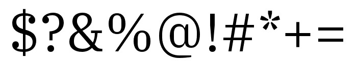 IBM Plex Serif Regular Font OTHER CHARS