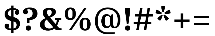 IBM Plex Serif SemiBold Font OTHER CHARS