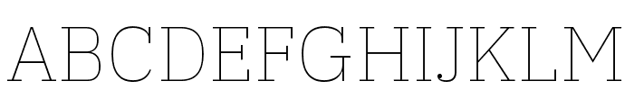 IBM Plex Serif Thin Font UPPERCASE