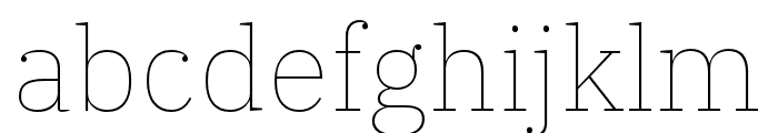 IBM Plex Serif Thin Font LOWERCASE