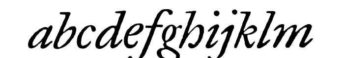 IM FELL Great Primer Italic Font LOWERCASE