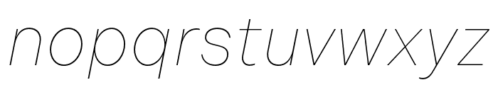 Indivisible Thin Italic Font LOWERCASE
