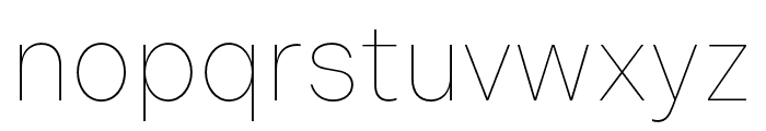 Indivisible Thin Font LOWERCASE