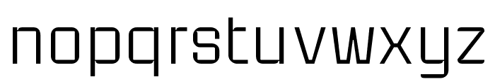 Industria Sans Light Extended Font LOWERCASE