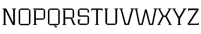 Industria Serif Light Extended Font UPPERCASE