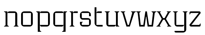 Industria Serif Light Extended Font LOWERCASE