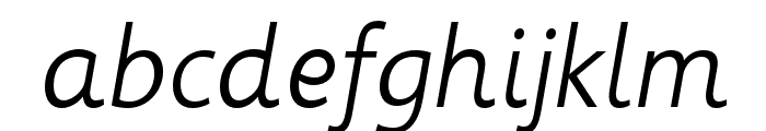 Informa Pro Light Italic Font LOWERCASE