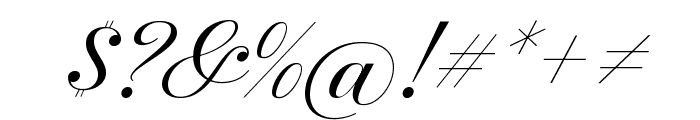 Inglesa Script Variable Regular Font OTHER CHARS