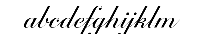 Inglesa Script Variable Regular Font LOWERCASE