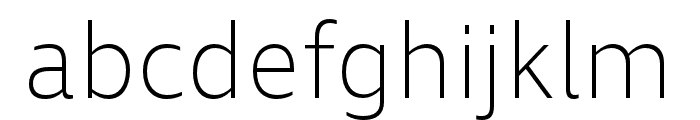 Ingra UltraLight Font LOWERCASE