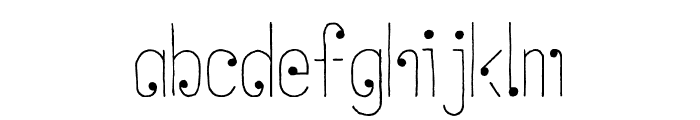 Inked Balterm Regular Font LOWERCASE