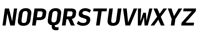 Input Mono Condensed Bold Italic Font UPPERCASE