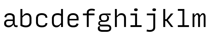 Input Mono Condensed Light Font LOWERCASE