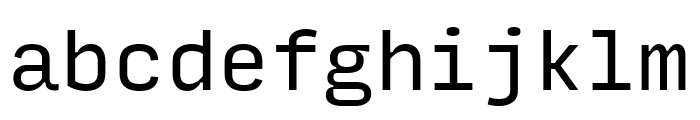 Input Mono Condensed Regular Font LOWERCASE