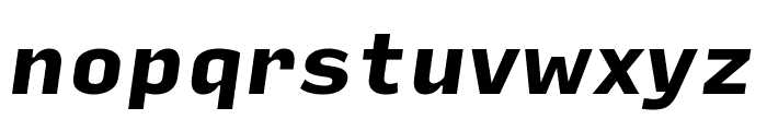 Input Sans Compressed Black Italic Font LOWERCASE