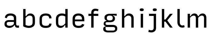 Input Sans Compressed Regular Font LOWERCASE