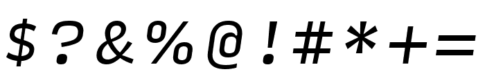 Input Sans Narrow Italic Font OTHER CHARS
