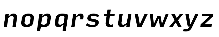 Input Sans Narrow Medium Italic Font LOWERCASE