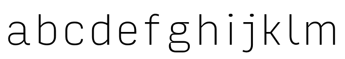 Input Sans Narrow Thin Font LOWERCASE