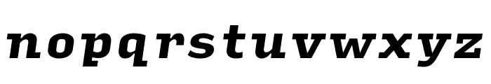 Input Serif Black Italic Font LOWERCASE