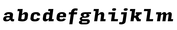 Input Serif Compressed Black Italic Font LOWERCASE