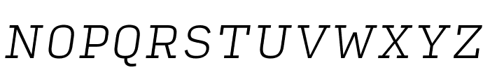 Input Serif Compressed Extra Light Italic Font UPPERCASE