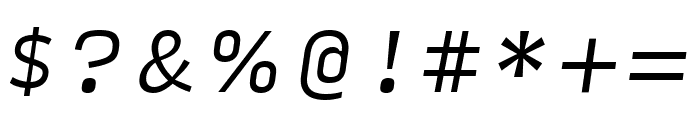 Input Serif Compressed Light Italic Font OTHER CHARS