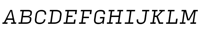 Input Serif Compressed Light Italic Font UPPERCASE