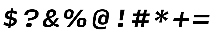 Input Serif Compressed Medium Italic Font OTHER CHARS