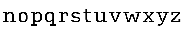 Input Serif Compressed Regular Font LOWERCASE