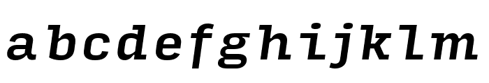 Input Serif Condensed Medium Italic Font LOWERCASE