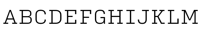 Input Serif Extra Light Font UPPERCASE