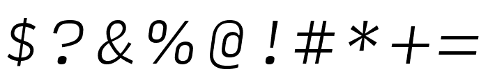 Input Serif Narrow Extra Light Italic Font OTHER CHARS