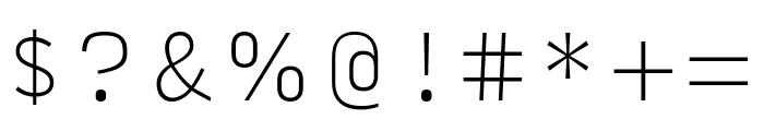Input Serif Narrow Thin Font OTHER CHARS