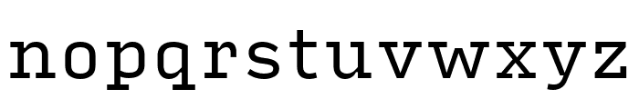 Input Serif Regular Font LOWERCASE