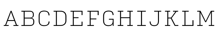 Input Serif Thin Font UPPERCASE