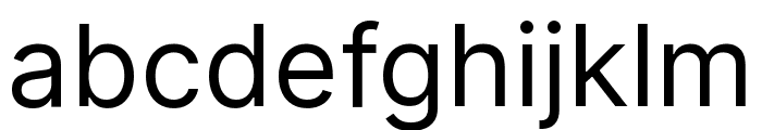 Inter Variable Regular Font LOWERCASE